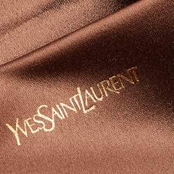 Pre Owned Yves Saint Laurent Beige Patent Leather Belle De Jour Clutch