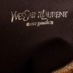 Pre Owned Yves Saint Laurent Bronze Leather Mombasa Horn Hobo