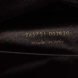 Pre Owned Yves Saint Laurent Black Textured Leather Y-Ligne Clutch