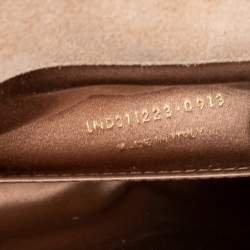Pre Owned Yves Saint Laurent Beige Patent Leather Belle De Jour Flap Clutch
