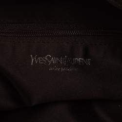 مملوكة مسبقًا حقيبة يد توتس إيف سان لوران كاهالا قطيفة وكانفاس متعدد الألوان برباط