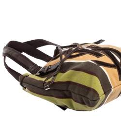 مملوكة مسبقًا حقيبة يد توتس إيف سان لوران كاهالا  قطيفة وكانفاس متعدد الألوان برباط