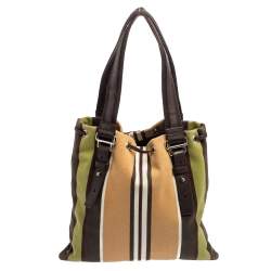 مملوكة مسبقًا حقيبة يد توتس إيف سان لوران كاهالا قطيفة وكانفاس متعدد الألوان برباط