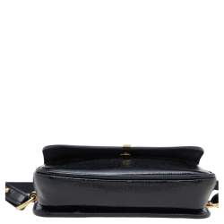 Pre Owned Yves Saint Laurent Black Patent Chyc Mini Belt Bag