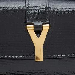 Pre Owned Yves Saint Laurent Black Patent Chyc Mini Belt Bag