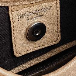 Pre Owned Yves Saint Laurent Beige Leather Vincennes Mombasa Hobo