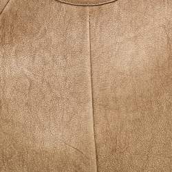 Pre Owned Yves Saint Laurent Beige Leather Vincennes Mombasa Hobo