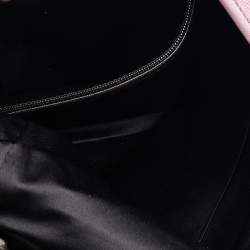 Pre Owned Yves Saint Laurent Pink Canvas And Leather Vincennes Mombasa Hobo