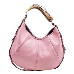 Pre Owned Yves Saint Laurent Pink Canvas And Leather Vincennes Mombasa Hobo