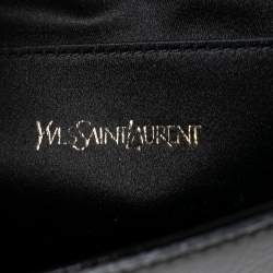 Pre Owned Yves Saint Laurent Black Patent Leather Belle De Jour Clutch