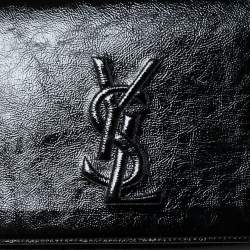 Pre Owned Yves Saint Laurent Black Patent Leather Belle De Jour Clutch