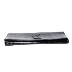 Pre Owned Yves Saint Laurent Black Patent Leather Belle De Jour Clutch