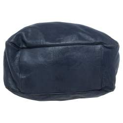 Pre Owned Yves Saint Laurent Navy Blue Leather Limited Series for Dubai 2/36 Roady Hobo