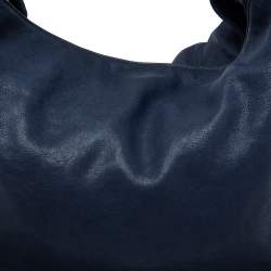 Pre Owned Yves Saint Laurent Navy Blue Leather Limited Series for Dubai 2/36 Roady Hobo