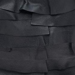 مملوكة مسبقًا حقيبة هوبو إيف سان لوران سان. تروبيز جلد أسود بقرون 