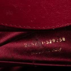 Pre Owned Yves Saint Laurent Red Leather Y-Ligne Clutch