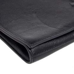 Pre Owned Yves Saint Laurent Black Leather Belle De Jour Flap Clutch