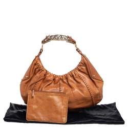 Yves Saint Laurent Tan Leather Vincennes Mombasa Hobo