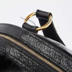 Pre Owned Yves Saint Laurent Black Patent Leather Large Muse Satchel