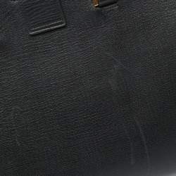 Pre Owned Yves Saint Laurent Black Leather Medium Y Cabas Chyc Tote