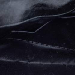 Pre Owned Yves Saint Laurent Black Patent Leather Belle De Jour Flap Clutch