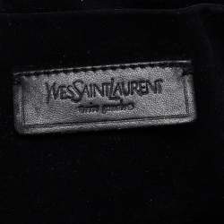 Pre Owned Yves Saint Laurent Black Soft Leather Montmartre Bag
