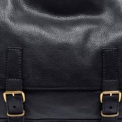 Pre Owned Yves Saint Laurent Black Soft Leather Montmartre Bag