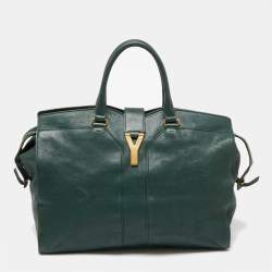 YSL Green Cabas Bag