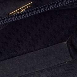 Pre Owned حقيبة كتف إيف سان لوران قماش أسود