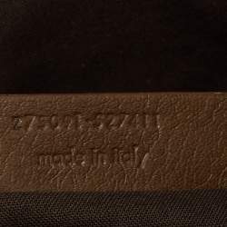 Pre Owned Yves Saint Laurent Gold/Black Perforated Leather Large Y Cabas Chyc Tote