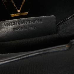 Pre Owned Saint Laurent Black Leather Small Cabas Chyc Tote