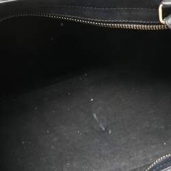 Pre Owned Saint Laurent Black Leather Small Cabas Chyc Tote