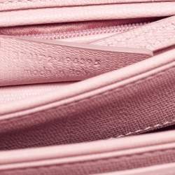 Pre Owned حقيبة بقلاب إيف سان لوران شيك جلد وردي متوسطة