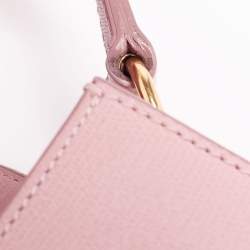 Pre Owned حقيبة بقلاب إيف سان لوران شيك جلد وردي متوسطة