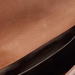 Pre Owned Yves Saint Laurent Brown Leather Cabas Chyc Clutch
