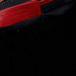 Pre Owned حقيبة يد توتس سان لوران كاباس شيك جلد أحمر متوسطة