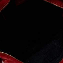 Pre Owned حقيبة يد توتس سان لوران كاباس شيك جلد أحمر متوسطة