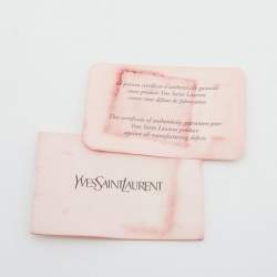 Pre Owned حقيبة يد توتس سان لوران كاباس شيك جلد أحمر متوسطة