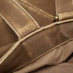 Pre Owned Yves Saint Laurent Brown Leather Shoulder Bag