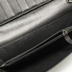 Pre Owned Yves Saint Laurent Black Patent Leather Belle De Jour Zip Around Wallet