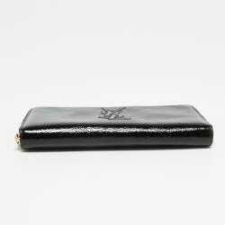 Pre Owned Yves Saint Laurent Black Patent Leather Belle De Jour Zip Around Wallet