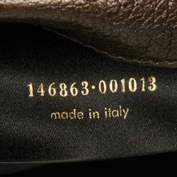 مملوكة مسبقًا Yves Saint Laurent Brown Leather Jeweled Studded Flap Crossbody Bag