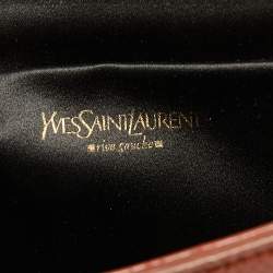 مملوكة مسبقًا Yves Saint Laurent Rust Patent Leather Belle De Jour Flap Clutch