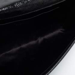 مملوكة مسبقًا Yves Saint Laurent Black Patent Leather Belle De Jour Flap Clutch