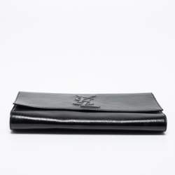 مملوكة مسبقًا Yves Saint Laurent Black Patent Leather Belle De Jour Flap Clutch