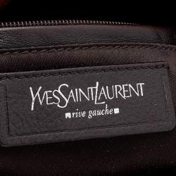 Pre Owned Yves Saint Laurent By Tom Ford Tan Leather Gathered Shoulder Bag