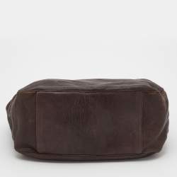 Pre Owned Yves Saint Laurent Brown Leather Roady Hobo