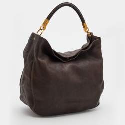 Pre Owned Yves Saint Laurent Brown Leather Roady Hobo