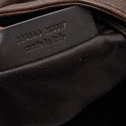 Pre Owned Yves Saint Laurent Brown Leather Roady Hobo