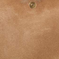 Pre Owned حقيبة كتف إيف سان لوران شيك جلد لامعة ذهبية متوسطة